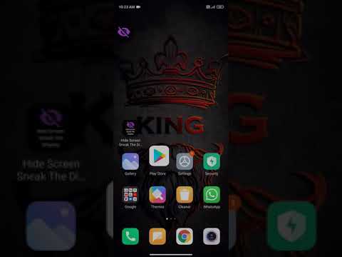 Hide Screen Sneak The Display