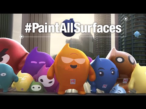 Nippon Paint Blobbies: The Unpaintable Challenge #PaintAllSurfaces