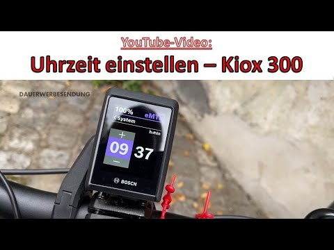 Bosch Kiox 300 Smartes System - Uhrzeit einstellen - Uhr umstellen - E-Bike Clock