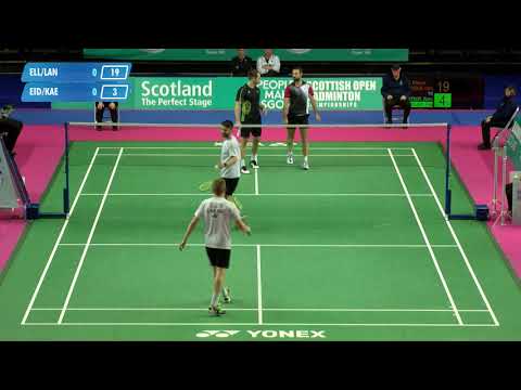 Men’s doubles | Ellis/Langridge (ENG) v Eidestedt/Kaesbauer (SWE/GER) | Scottish Open 2018 - Day 2
