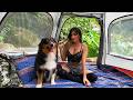 ASMR SOLO BRAZILIAN GIRL CAMPING And COOKING In NATURE With My DOG