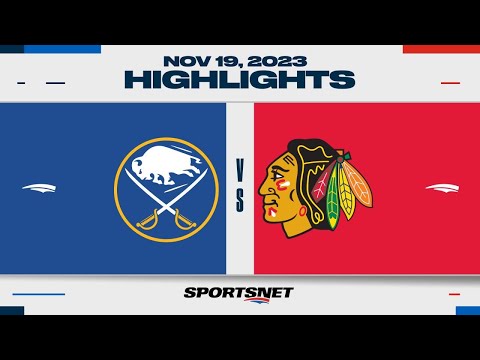 Destaques da NHL | Sabres x Blackhawks - 19 de novembro de 2023
