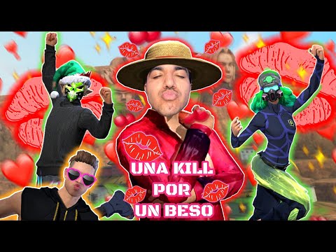 RETO CON LA CHAMA 🔥: LUFFY LE TIRARA BESO AL QUE HAGA KILLS EN LA PARTIDA 😘😂 FINAL INESPERADO