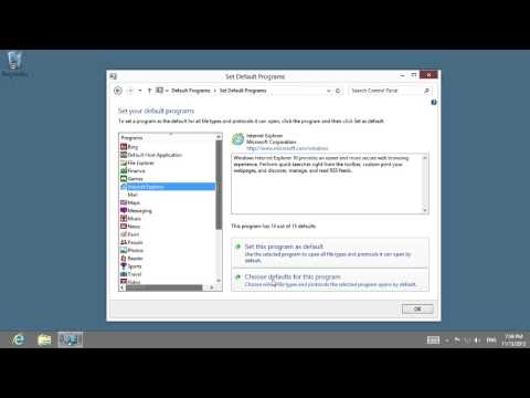 How to set default programs in Windows 8