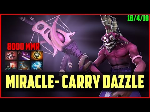 Miracle- 8000MMR Carry Dazzle Armlet | DOTA 2 gameplay