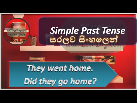 Simple past Tense (Full Lesson) Learn English in Sinhala
