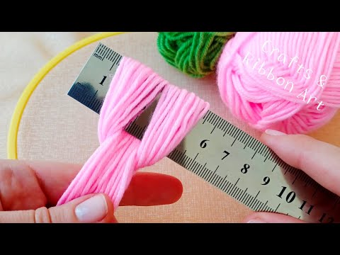 It's so Beautiful !! Super Easy Flower Craft Ideas with Scale- Hand Embroidery Amazing Flower Design