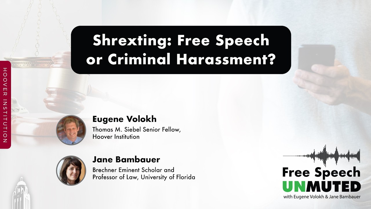 Shrexting: Free Speech or Criminal Harassment?