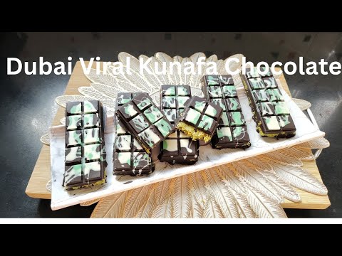 Dubai Viral Kunafa Chocolate #Dubai#Chocolate#Food#