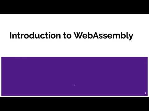 An introduction to WebAssembly