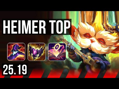 HEIMERDINGER vs ILLAOI (TOP) | 11 solo kills, Godlike, Rank 13 Heimer | NA Master | 25.19