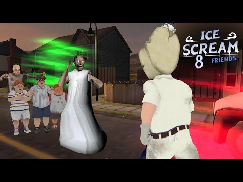 (part 16) Ice Scream Animation Series - a close call with the weirdo ice cream man