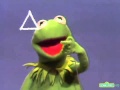 Classic Sesame Street Kermit S Lectures Drawing A Triangle