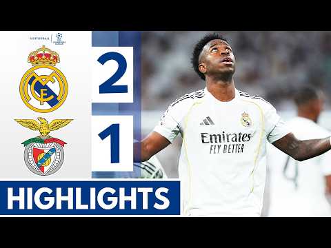 Real Madrid vs Benfica 2-1 - Highlights & All Goals - Vinicius Junior & Tchouameni Goal