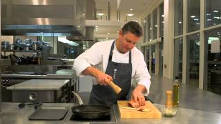 Rosemary-crusted rack of lamb with sticky shallots