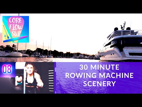 30 Minute Indoor Rowing Workout Sunset Scenery