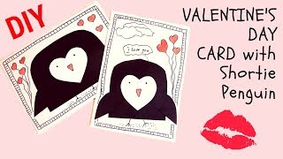 Valentine's day cards.  Valentine's Day Card Easy Penguin - Creative diy projects