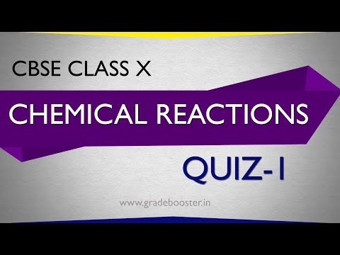 mcq #chemical reactions : Quiz : CBSE Syllabus : 10th Chemistry : ncert class 10 : X Science