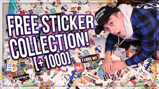 MY FREE STICKER COLLECTION! (+1000 STICKERS) | ZANE BURKO