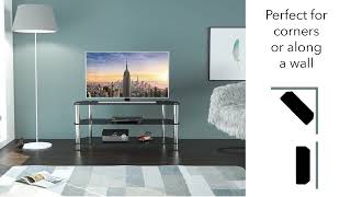 Glass Shelves TV Stand for TVs up to 37 - Target USA