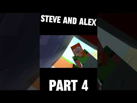 EPIC Minecraft Animation Part 4 - Alex and Steve's Adventure! #shorts