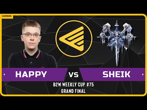 WC3 - [UD] Happy vs Sheik [UD] - GRAND FINAL - B2W Weekly Cup #75