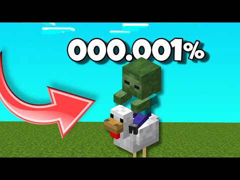 ACHEI OS MOBS MAIS RAROS DO MINECRAFT!