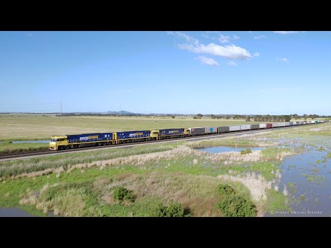 6MP4 TOLL / Pacific National Intermodal Container Train (25/11/2022) - PoathTV Australian Railways