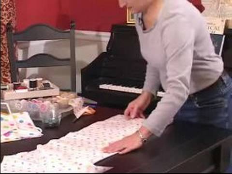 Part of a video titled How to Make a Garment Bag : How to Cut Fabric for Top of ... - YouTube