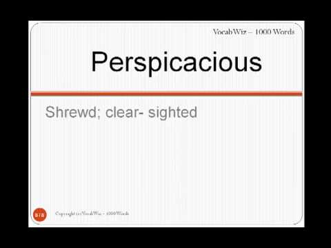 Perspicacious