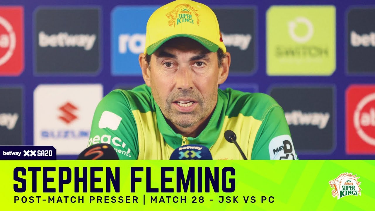 Stephen Fleming, Joburg Super Kings | JSKvPC Post-match presser