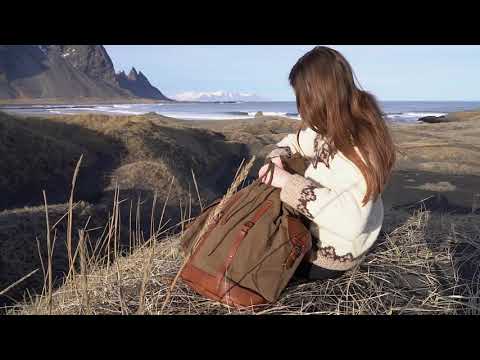 Rucksack »Henry« - handgemachter Wanderrucksack im vintage Retro-Look, Oliv-Grün | DRAKENSBERG