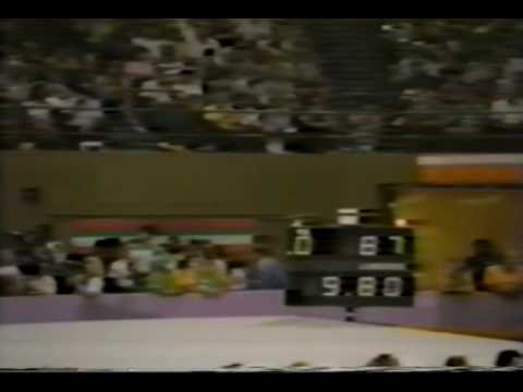 1st T ROM Mihaela Stanulet V - 1984 Olympic Games  9.800