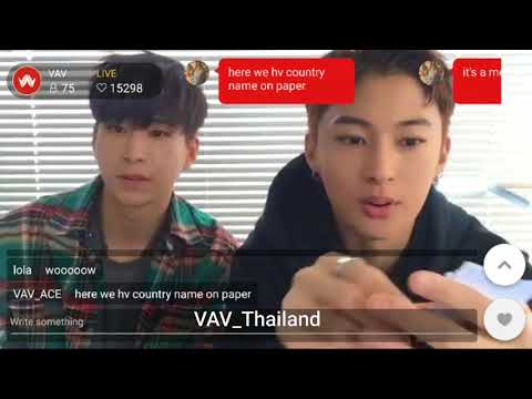 171015 #VAV App Livechat with #StVan & #ACE