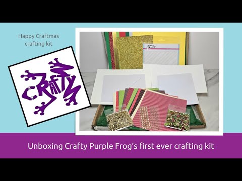 Unboxing the Crafty Purple Frog Merry Craftmas craft kit