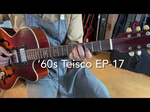 Teisco EP-17 Original '60s MIJ Vintage Hollow Body Electric Guitar Made in Japan image 21