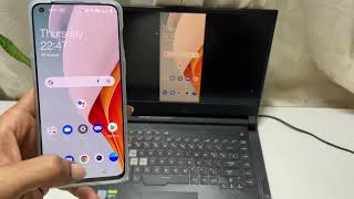 How to do screen mirroring on OnePlus Nord 2 to Laptop or PC