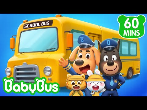 Capa de As Regras do Ônibus Escolar | Detetive Labrador Compilação | Desenhos Animados 🐼 por BabyBus