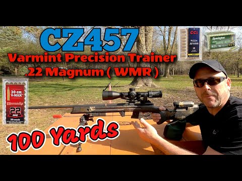 CZ 457 Percision Trainer .22 Magnum ( WMR ) 100 Yard Group Testing