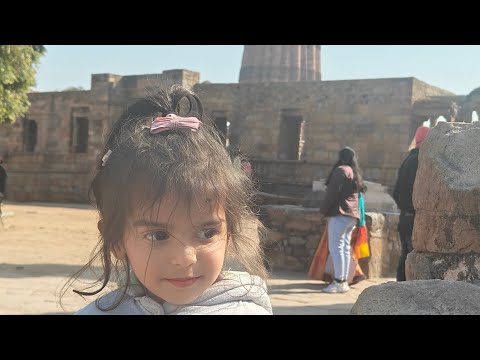 Qutub Minar Famous Historical Monument. Kuhu & Mumma Enjoyed A Good Time #youtube #trending #viral
