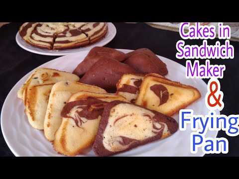 Cakes in Sandwich Maker & In Frying Pan!