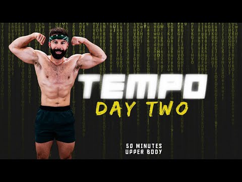50 Minute Upper Body Dumbbell Workout  |  TEMPO PROGRAM - DAY 2