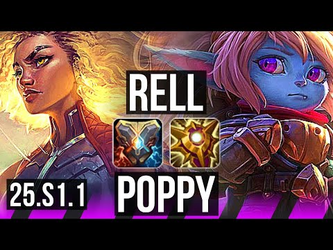 RELL & Jinx vs POPPY & Jhin (SUP) | 1/4/21 | KR Master | 25.S1.1