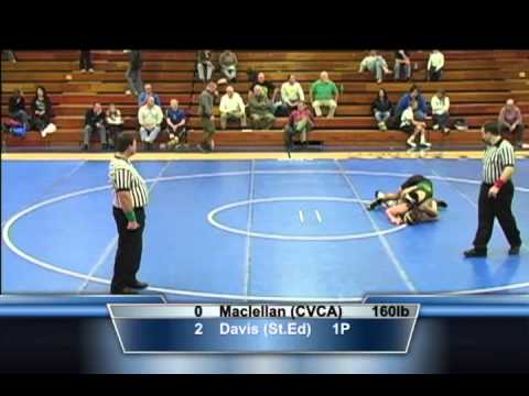160lb Match - Tyler Maclellan (CVCA) vs Jacob Davis (St. Ed).mov