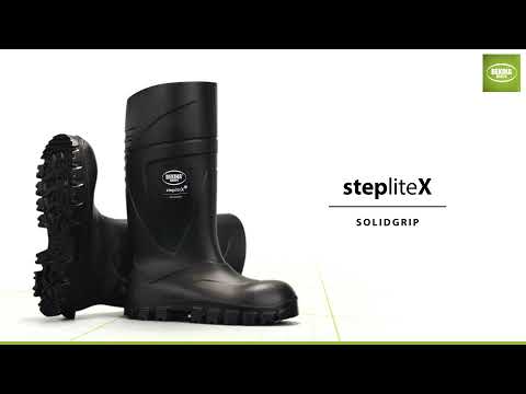 StepliteX SolidGrip, metaalvrije top en zool (S5), zwart