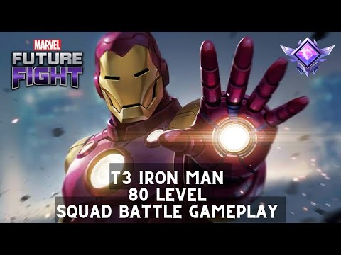 T3 Iron Man Showcase in Squad Battle - 80 Level - CTP Energy - Low Build - Marvel Future Fight