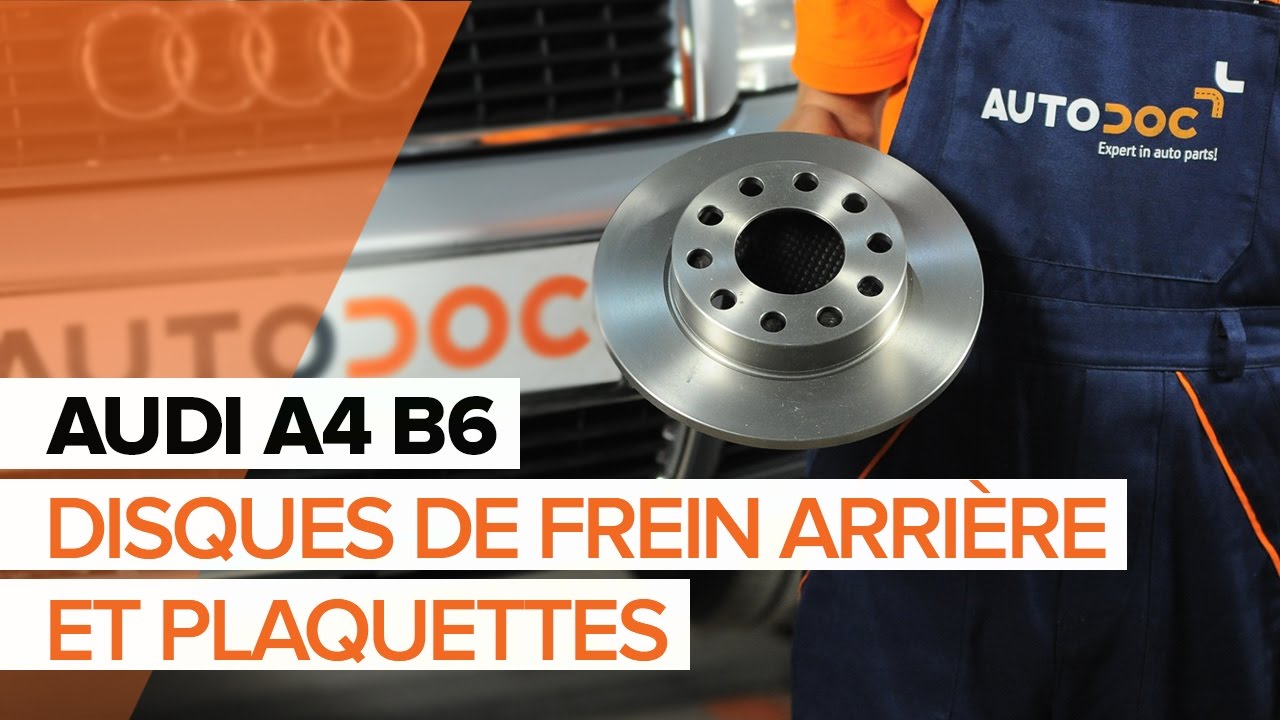 Comment changer : plaquettes de frein arrière sur Audi A4 B6 - Guide de remplacement