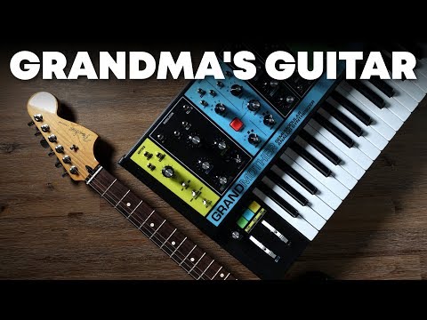 Running my guitar through the Moog Grandmother synth