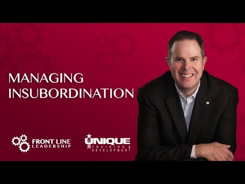 Managing Insubordination