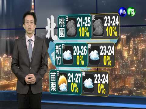 2013.11.04華視晚間氣象 吳德榮主播